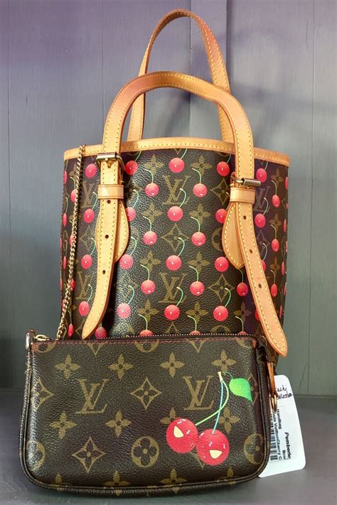 louis vuitton cherry bucket bag|louis vuitton vintage cherry bags.